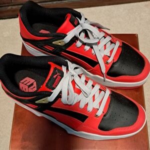 Puma Men's Bold Red and Black Sneakers Size 12